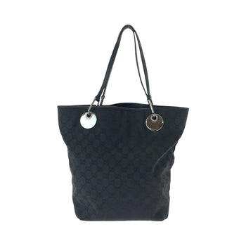 Gucci Tote Bag 120836 Gg Canvas Black Silvermetal Tote Bag Shoulder Bag Women