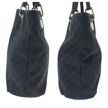 Gucci Tote Bag 120836 Gg Canvas Black Silvermetal Tote Bag Shoulder Bag Women