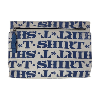 Loewe Clutch Bag Leather Blue White Silvermetal Clutch Bag Business Bag T Pouch Women