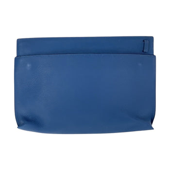 Loewe Clutch Bag Leather Blue White Silvermetal Clutch Bag Business Bag T Pouch Women