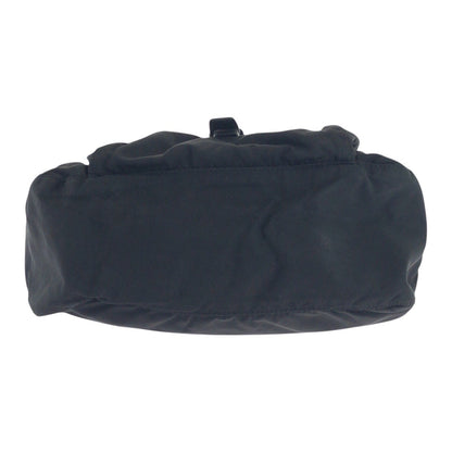 Prada Shoulder Bag Nylon, Leather Black Silvermetal Shoulder Bag Pochette Test Triangle With Logo