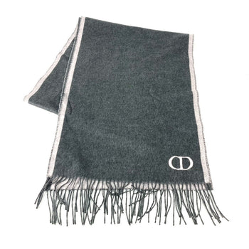 Dior Scarf 93E0015Dh001 Silk Gray Cd Logo Women