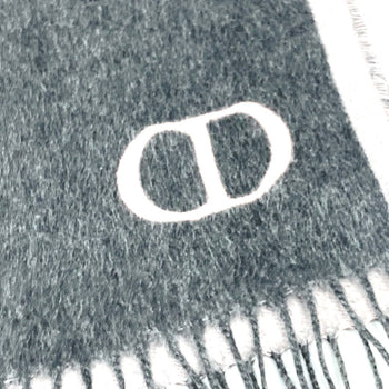 Dior Scarf 93E0015Dh001 Silk Gray Cd Logo Women