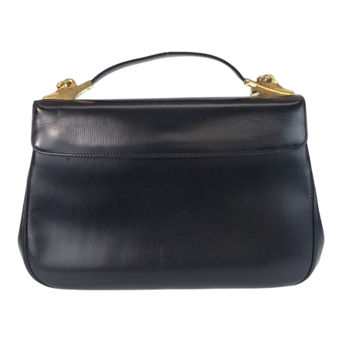 Christian Dior Shoulder Bag Leather Black Goldmetal 2Way Shoulder Bag Handbag Trotter Women