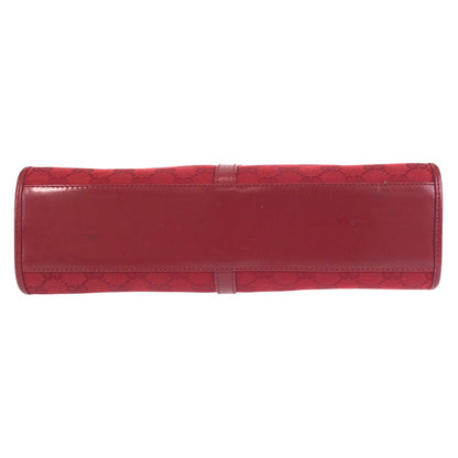 Gucci Shoulder Bag 002 1073 Gg Canvas, Leather Red Silver Metal Shoulder Bag Handbag Jackie Women