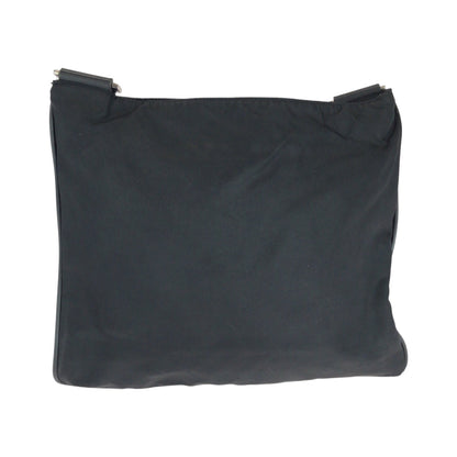 Prada Shoulder Bag Nylon Black Silvermetal Shoulder Bag Sacoche Test Triangle With Logo Women