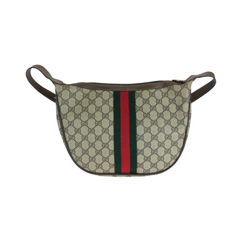 Gucci Shoulder Bag 10 02 008 Gg Supreme Canvas Beige Brown Brown Metal Shoulder Bag Shoulder Bag