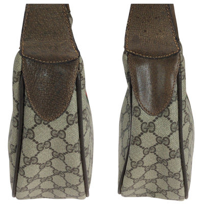 Gucci Shoulder Bag 10 02 008 Gg Supreme Canvas Beige Brown Brown Metal Shoulder Bag Shoulder Bag