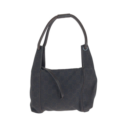 Gucci Shoulder Bag 101333 Gg Canvas Brown Black Metal Shoulder Bag Handbag Women