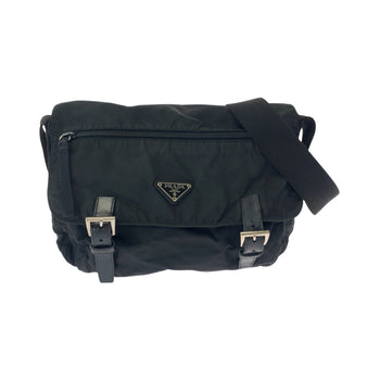 Prada Shoulder Bag 1Bd671 Nylon Black Silvermetal Shoulder Bag Messenger Bag Test Triangle With