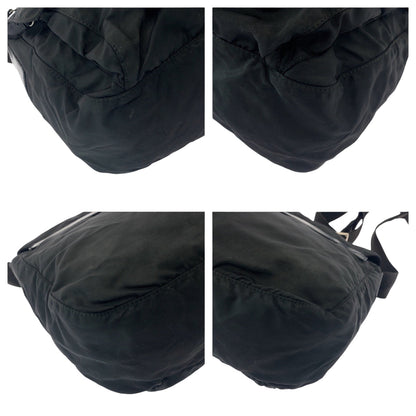 Prada Shoulder Bag 1Bd671 Nylon Black Silvermetal Shoulder Bag Messenger Bag Test Triangle With