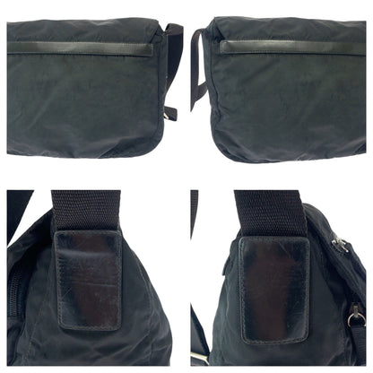 Prada Shoulder Bag 1Bd671 Nylon Black Silvermetal Shoulder Bag Messenger Bag Test Triangle With
