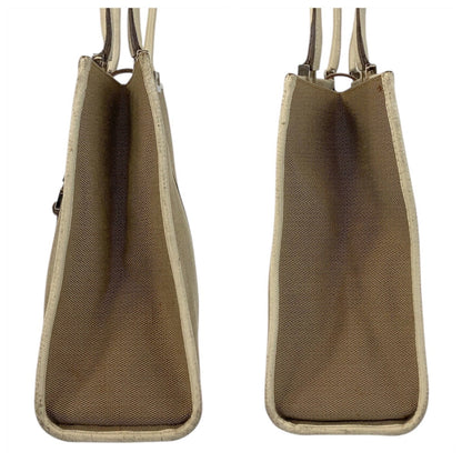 Gucci Tote Bag 002 1073 Canvas, Leather Beige Ivory Silvermetal Tote Bag Shoulder Bag Jackie Women