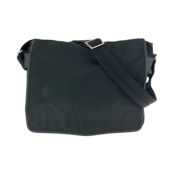 Prada Shoulder Bag V158 Nylon Black Silvermetal Shoulder Bag Messenger Bag Test Triangle With Logo