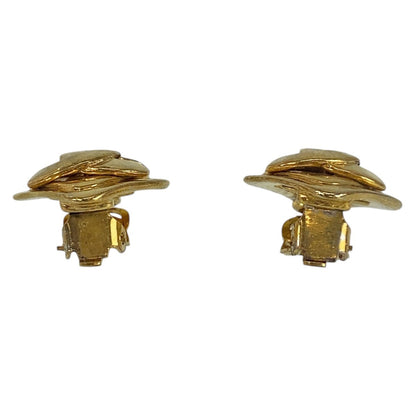 Chanel Earring Plating Gold Gold Coco Mark Women