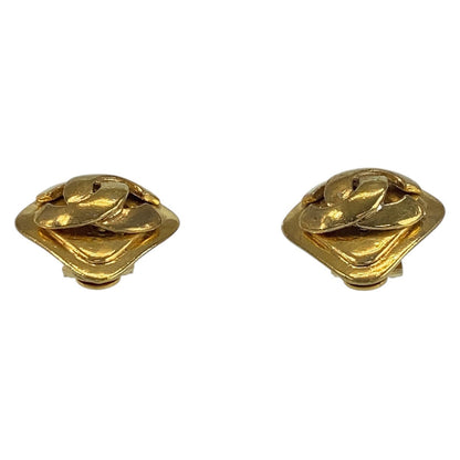 Chanel Earring Plating Gold Gold Coco Mark Women
