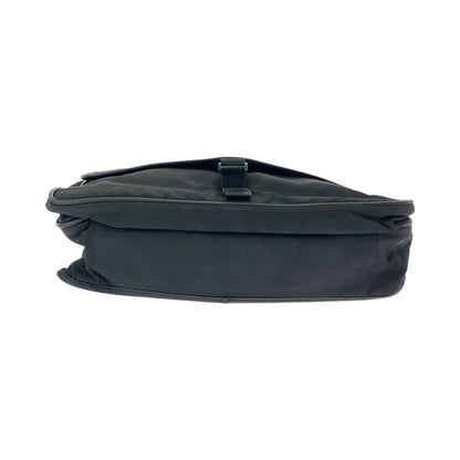 Prada Shoulder Bag V166 Nylon Black Silvermetal Shoulder Bag Messenger Bag Test Triangle With Logo