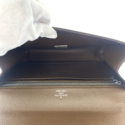 Louis Vuitton Business Bag M30786 Taiga Brown Silver Metal Business Bag Clutch Bag Taiga Selenga