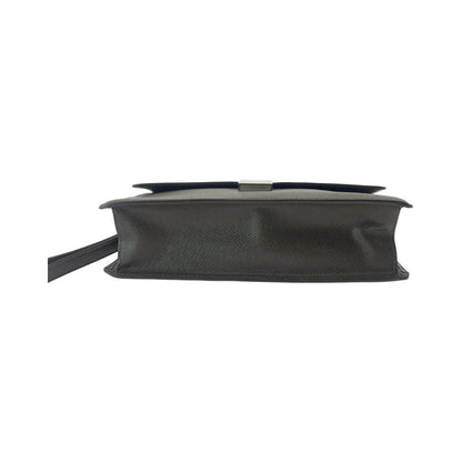 Louis Vuitton Business Bag M30786 Taiga Brown Silver Metal Business Bag Clutch Bag Taiga Selenga