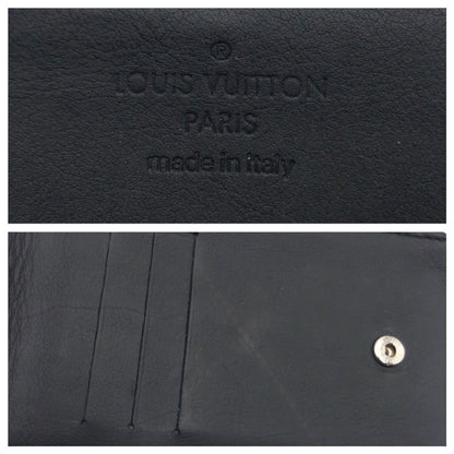 Louis Vuitton Coin Case M82526 Leather Black Black Coin Case Coin Pocket Compact Wallet Monogram