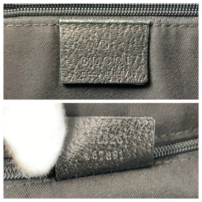 Gucci Shoulder Bag 131326 Gg Canvas, Leather Black Goldmetal Shoulder Bag Messenger Bag Abbey Women