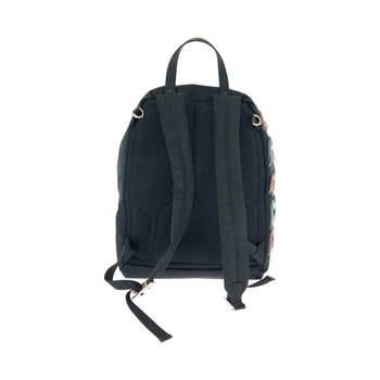 Prada Backpack 2Vz135 Nylon Black Black Multicolor Silvermetal Backpack Backpack Test Logo Patch