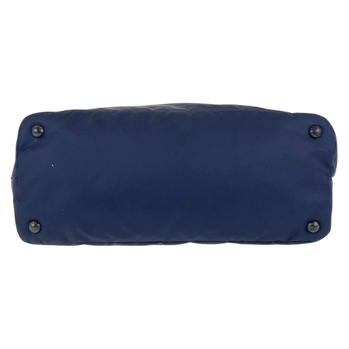Prada Tote Bag Nylon Navy Black Silvermetal Tote Bag Shoulder Bag Test Triangle With Logo Women