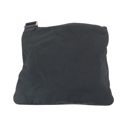 Prada Shoulder Bag Nylon Black Silvermetal Shoulder Bag Sacoche Test Triangle With Logo Women