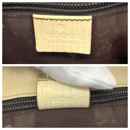 Gucci Tote Bag 114695 Gg Supreme Canvas Beige Ivory Silvermetal Tote Bag Shoulder Bag Women