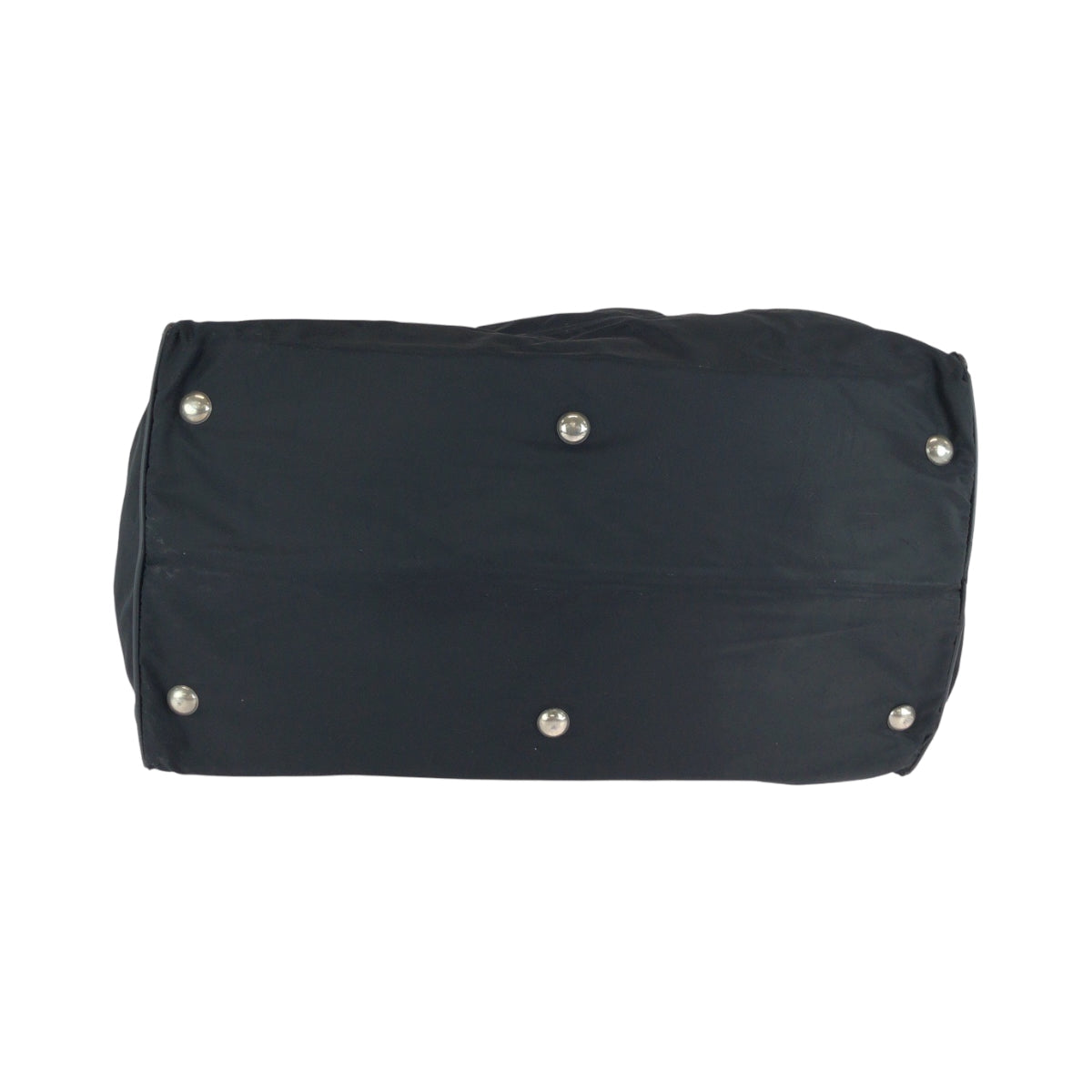 Prada Boston Duffel Bag Nylon Black Silvermetal Boston Duffel Bag Handbag Test Triangle With Logo