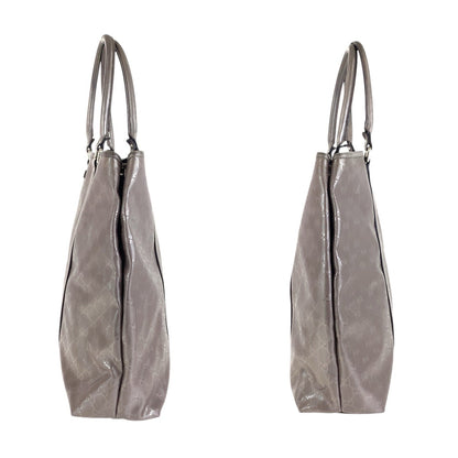 Gucci Tote Bag 223668 Gg Canvas, Leather Brown Silver Metal Tote Bag Shoulder Bag Gg Implementation