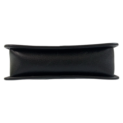 Gucci Shoulder Bag 696075 Canvas, Leather Black Silvermetal Shoulder Bag Pochette Unisex Jumbo Gg