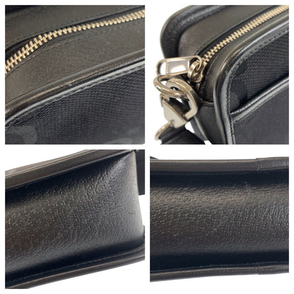 Gucci Shoulder Bag 696075 Canvas, Leather Black Silvermetal Shoulder Bag Pochette Unisex Jumbo Gg