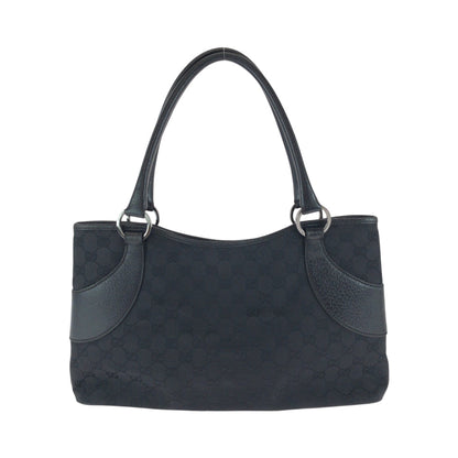 Gucci Tote Bag 113015 Gg Canvas Black Silvermetal Tote Bag Handbag Women
