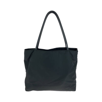 Prada Tote Bag Br3854 Nylon Black Goldmetal Tote Bag Shoulder Bag Test Triangle With Logo Women