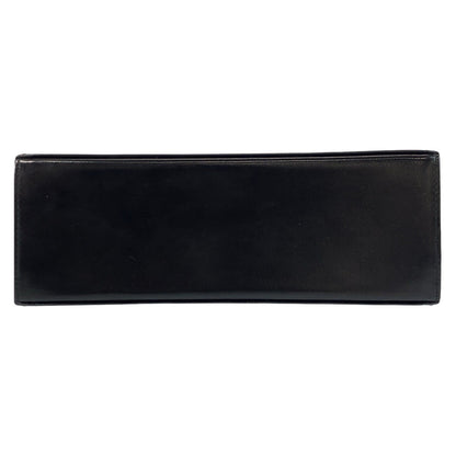 Yves Saint Laurent Handbag Leather Black Goldmetal Ysl Women