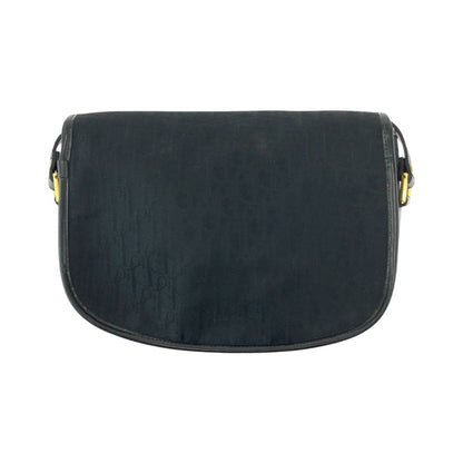 Dior Shoulder Bag Canvas, Leather Black Goldmetal Shoulder Bag Pochette Trotter Women