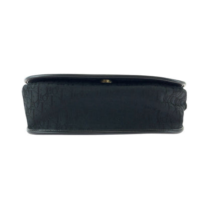 Dior Shoulder Bag Canvas, Leather Black Goldmetal Shoulder Bag Pochette Trotter Women