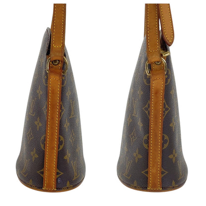 Louis Vuitton Shoulder Bag M51290 Pvc Brown Gold Metal Crossbody Shoulder Bag Monogram Drouot Women