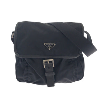 Prada Shoulder Bag Bt0173 Nylon Black Silvermetal Shoulder Bag Messenger Bag Test Triangle With