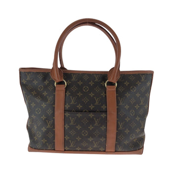 Louis Vuitton Tote Bag M42425 Pvc Brown Gold Metal Tote Bag Shoulder Bag Monogram Weekend Pm Women