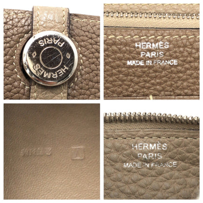 Hermes Long Wallet Purse Togo Brown Etope Long Wallet Purse Long Wallet Unisex Dogon Gm Women