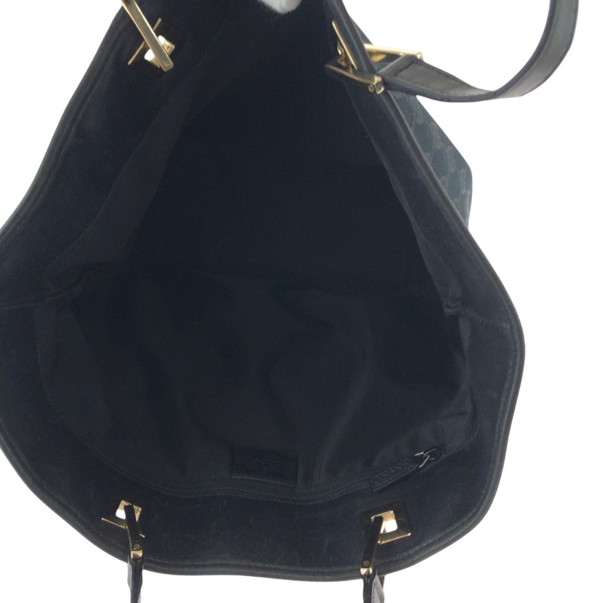 Gucci Tote Bag 002 1098 Gg Canvas Black Silvermetal Tote Bag Shoulder Bag Women