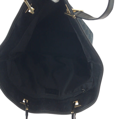 Gucci Tote Bag 002 1098 Gg Canvas Black Silvermetal Tote Bag Shoulder Bag Women