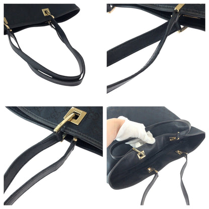 Gucci Tote Bag 002 1098 Gg Canvas Black Silvermetal Tote Bag Shoulder Bag Women