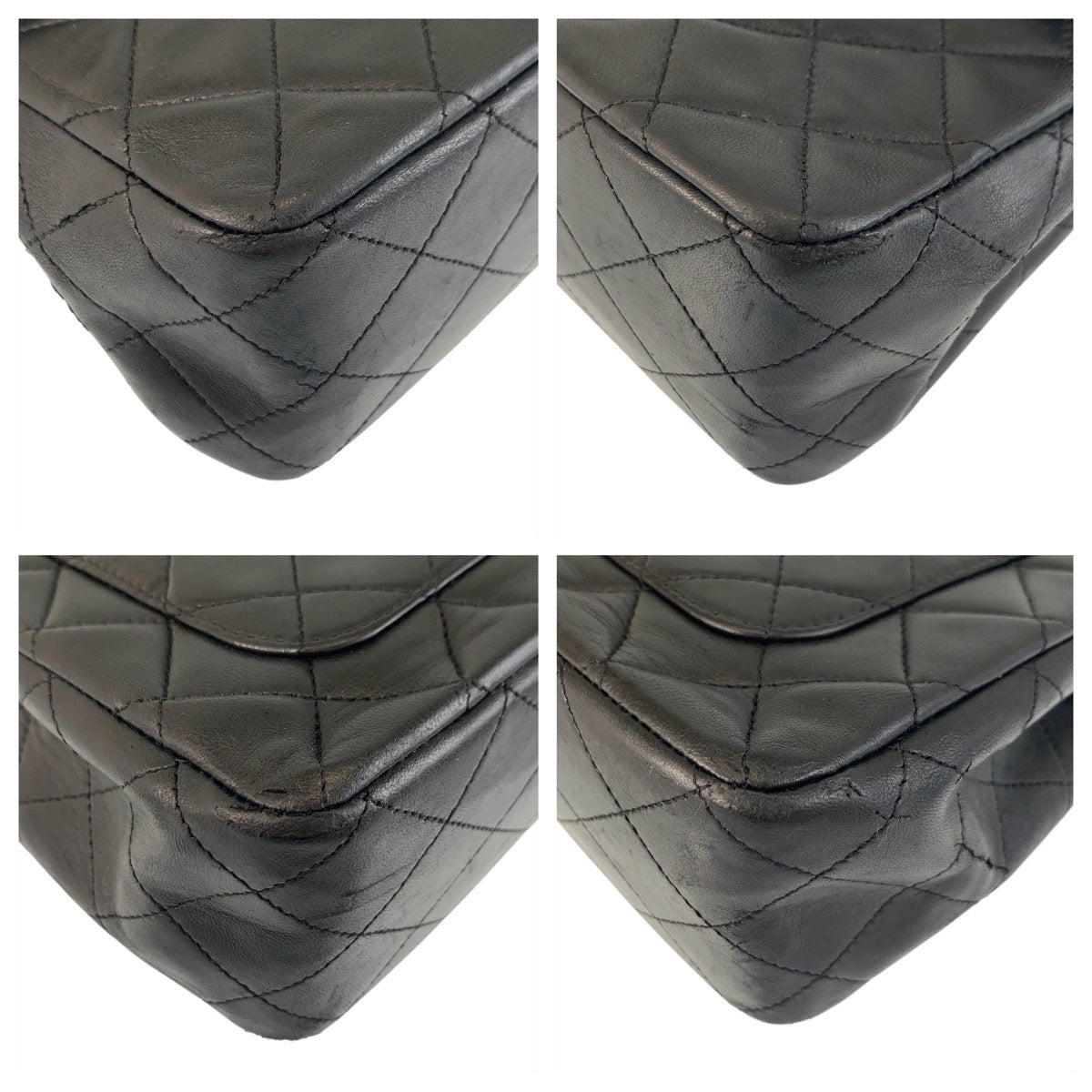 Chanel Shoulder Bag Lambskin Black Goldmetal Chainshoulder Bag Matrasse Turnlock Coco Mark Double