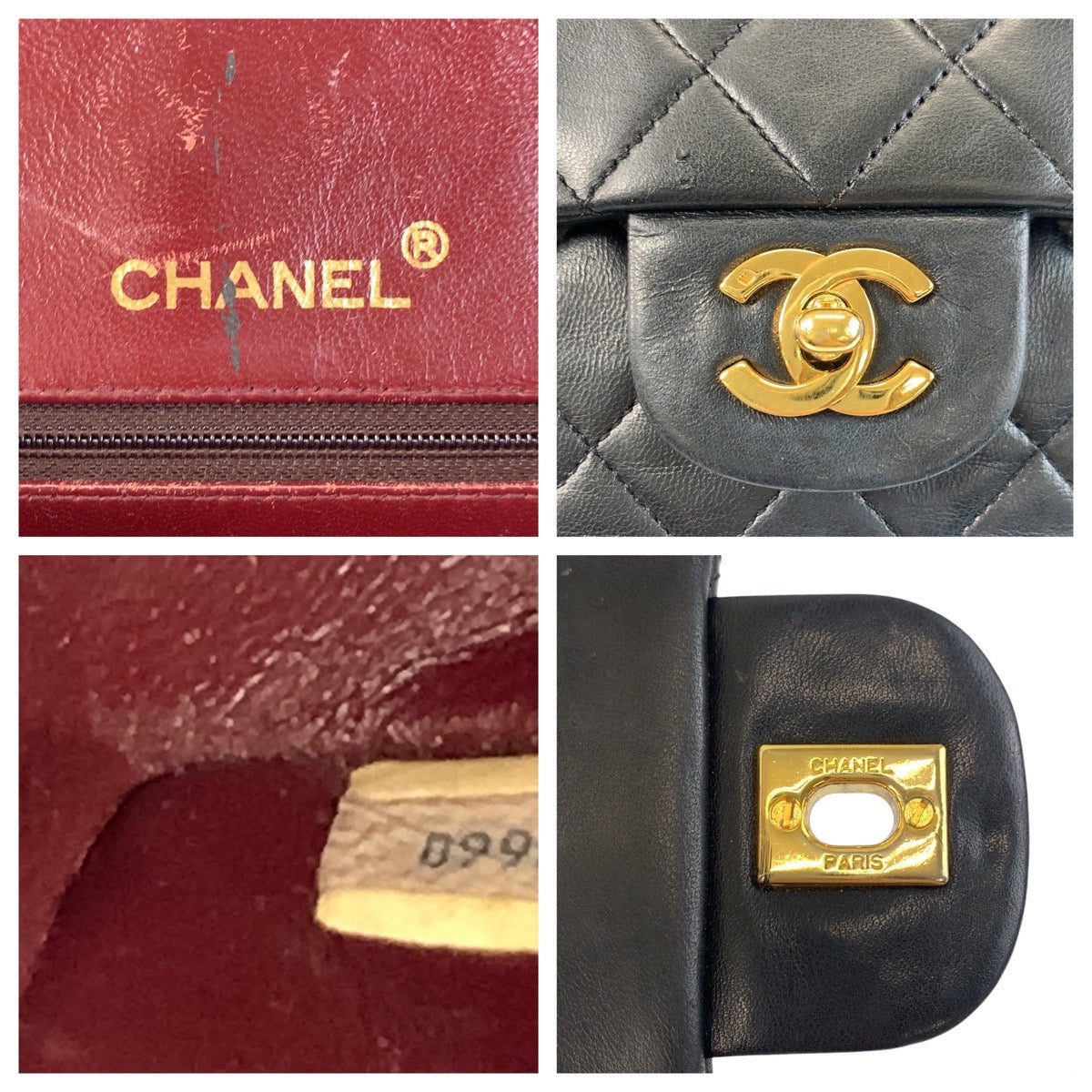 Chanel Shoulder Bag Lambskin Black Goldmetal Chainshoulder Bag Matrasse Turnlock Coco Mark Double