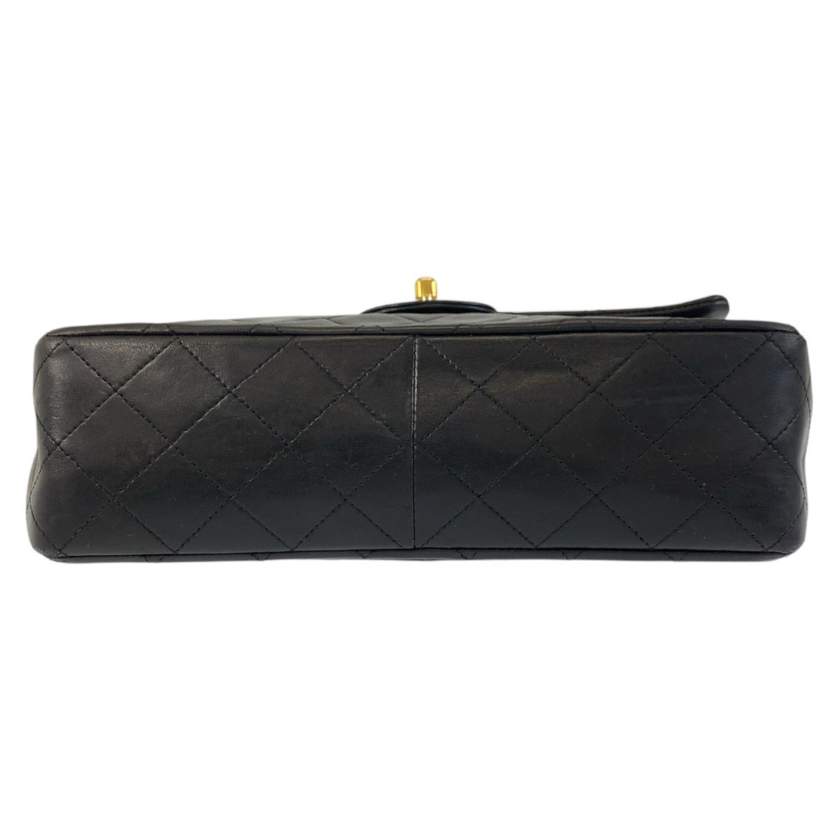 Chanel Shoulder Bag Lambskin Black Goldmetal Chainshoulder Bag Matrasse Turnlock Coco Mark Double