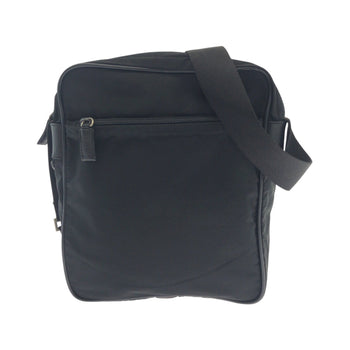 Prada Shoulder Bag V160 Nylon Black Silvermetal Shoulder Bag Pochette Test Triangle With Logo Mens