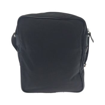 Prada Shoulder Bag V160 Nylon Black Silvermetal Shoulder Bag Pochette Test Triangle With Logo Mens